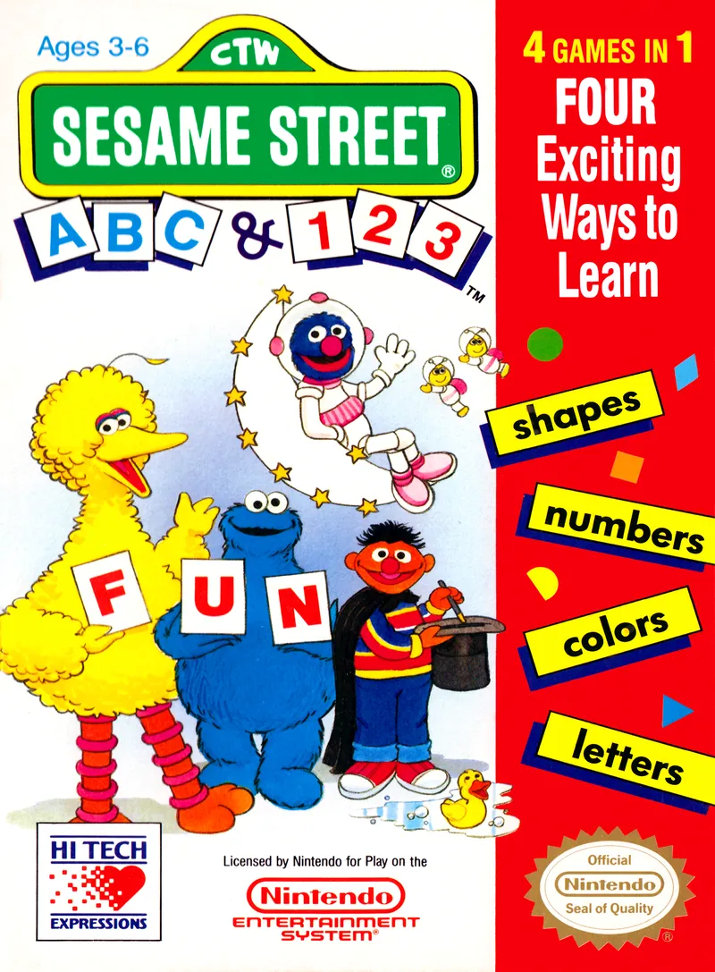 Sesame Street ABC & 123 box art