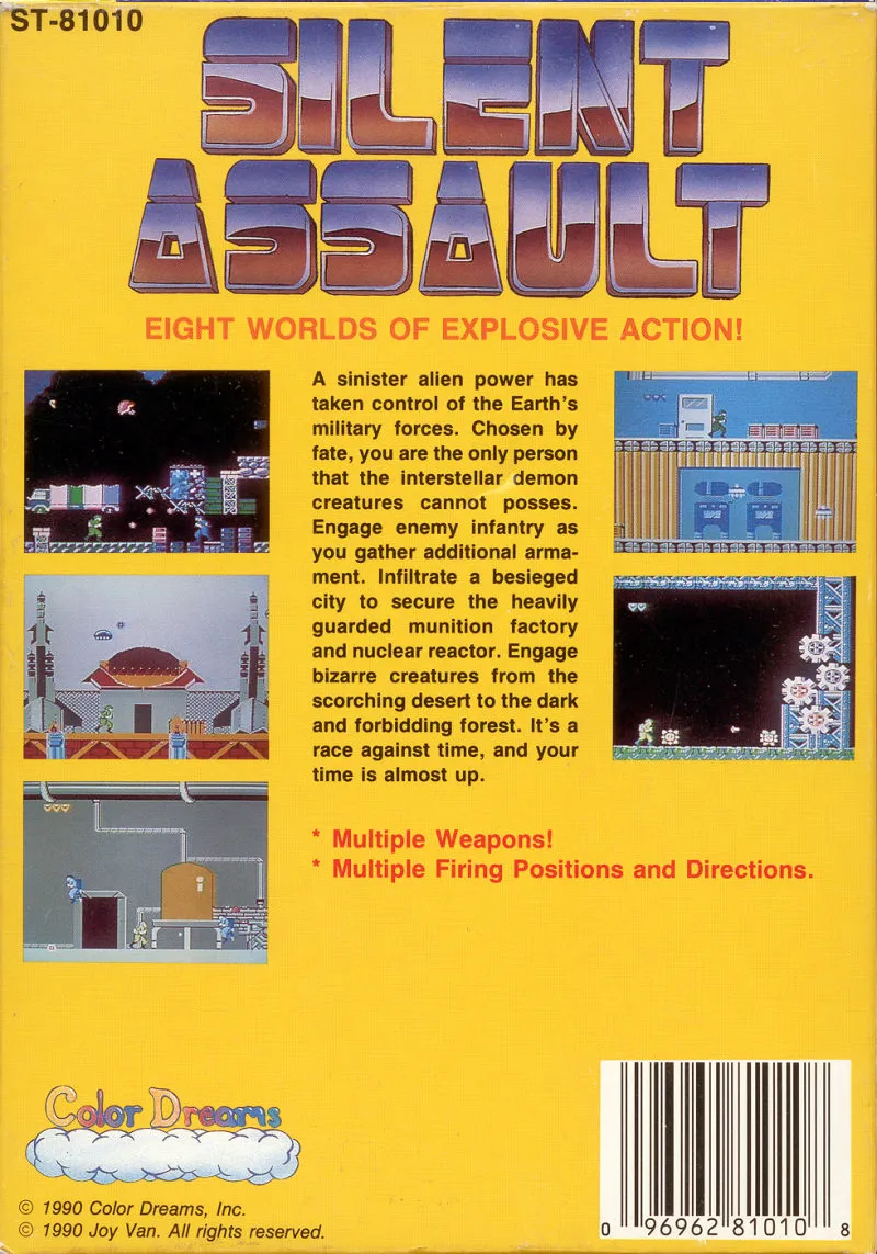 Silent Assault box back