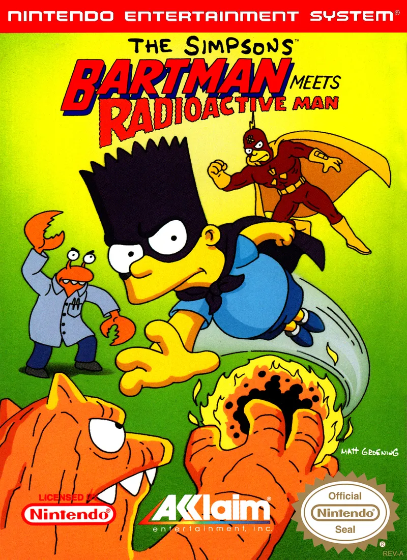 The Simpsons: Bartman Meets Radioactive Man box art