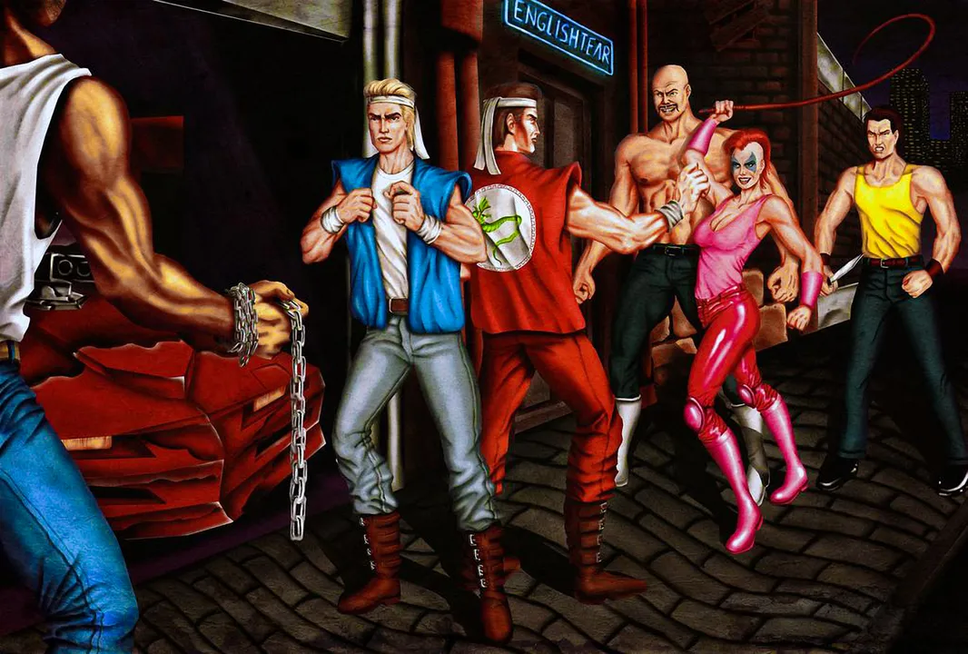 Backdrop artwork for Double Dragon