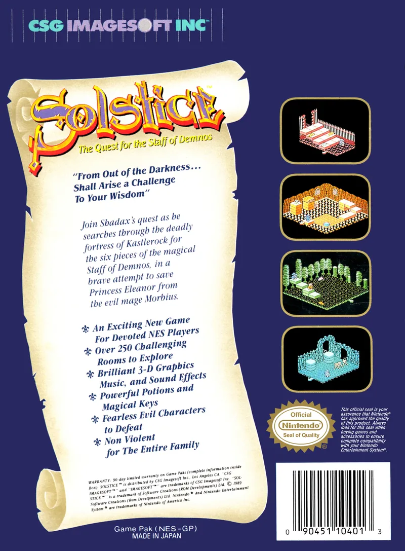 Solstice: The Quest for the Staff of Demnos box back
