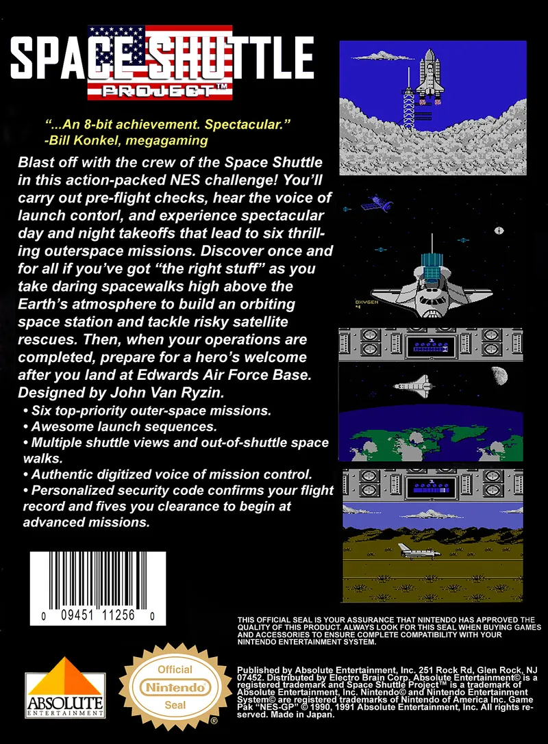 Space Shuttle Project box back