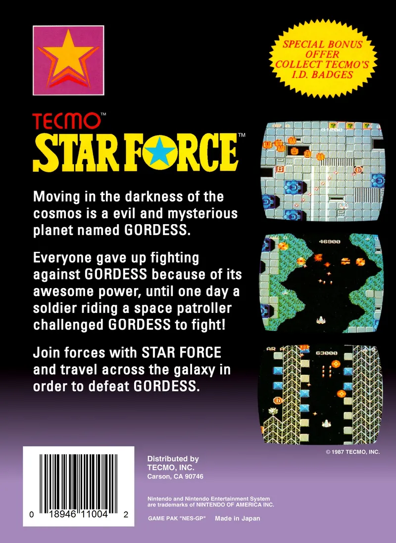 Star Force box back