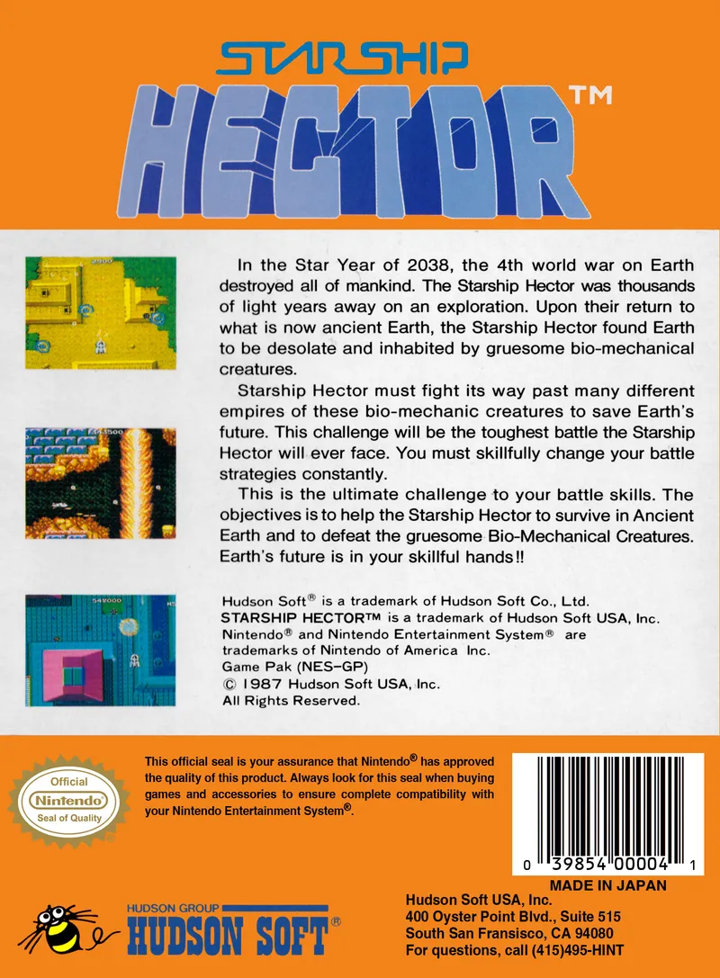 Starship Hector box back
