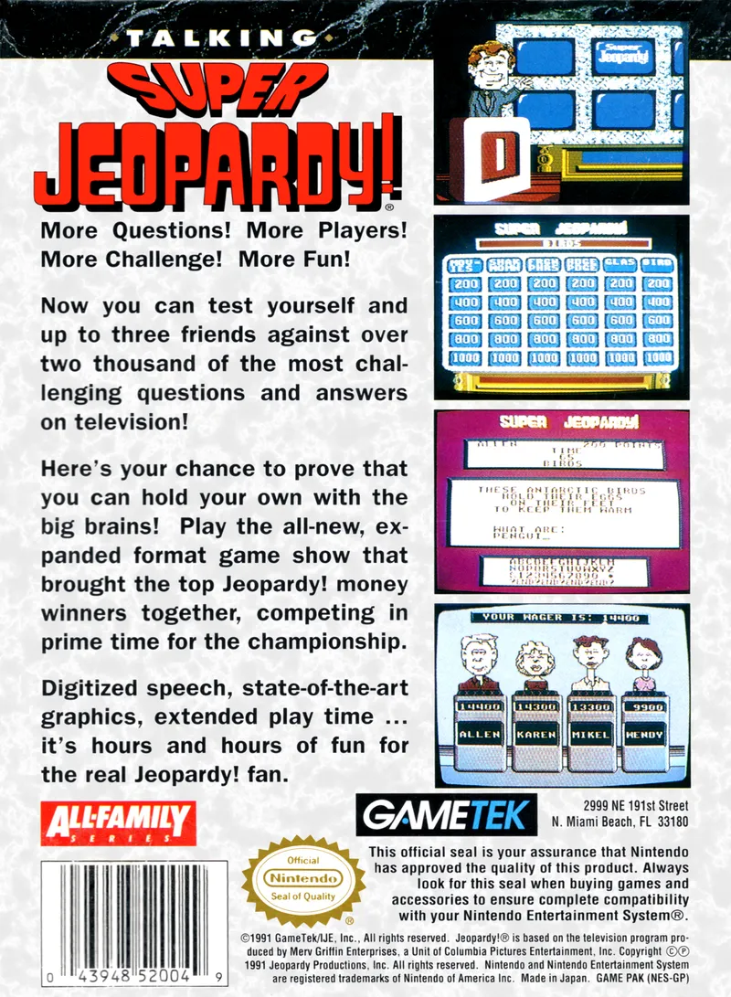 Super Jeopardy! box back