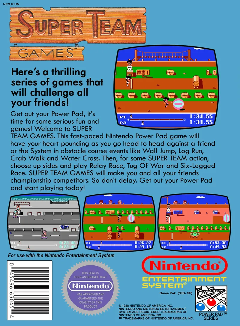Super Team Games box back