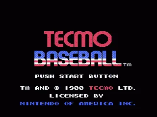 Tecmo Baseball screenshot