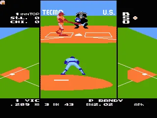 Backdrop artwork for Tecmo Baseball