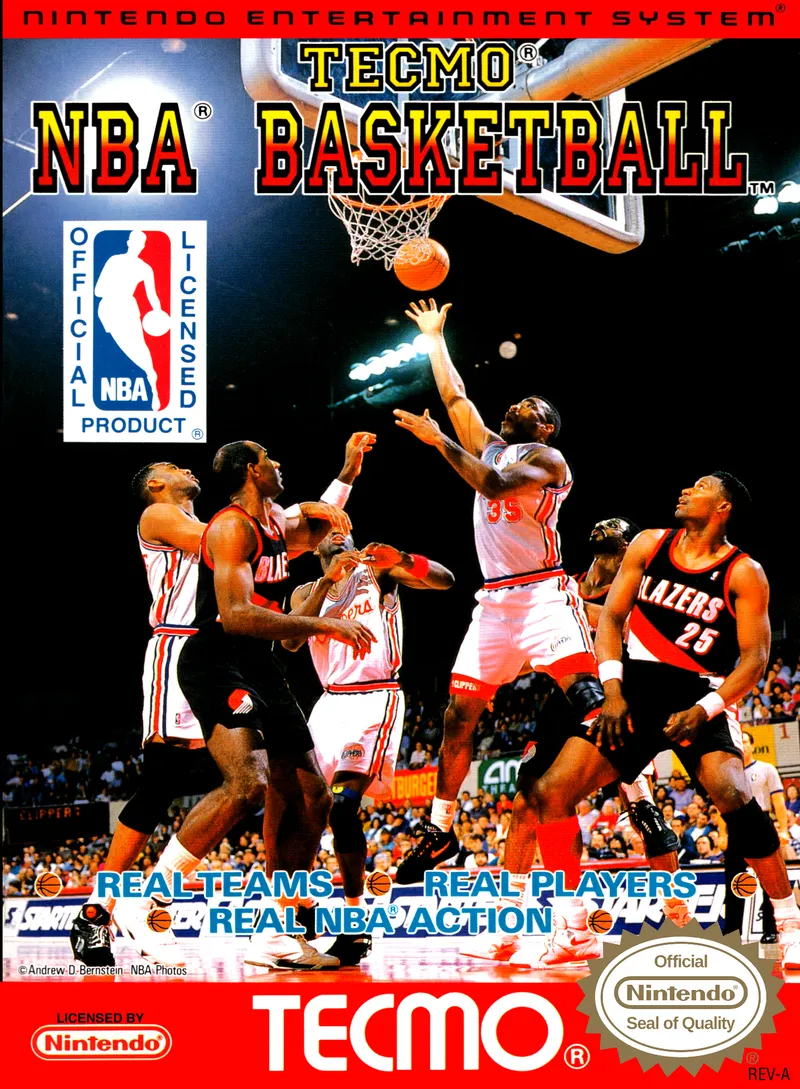 Tecmo NBA Basketball box art
