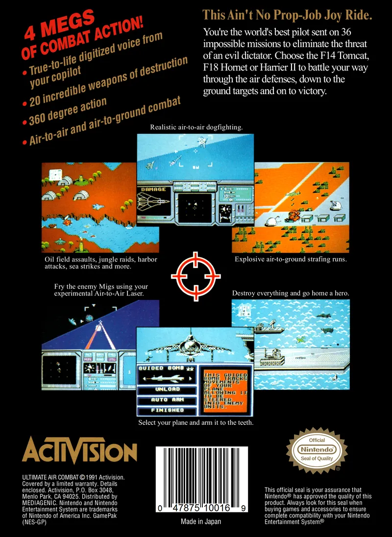 Ultimate Air Combat box back