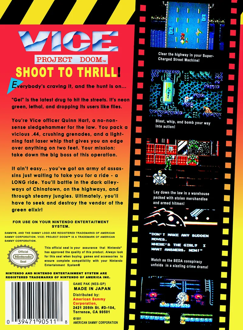 Vice: Project Doom box back