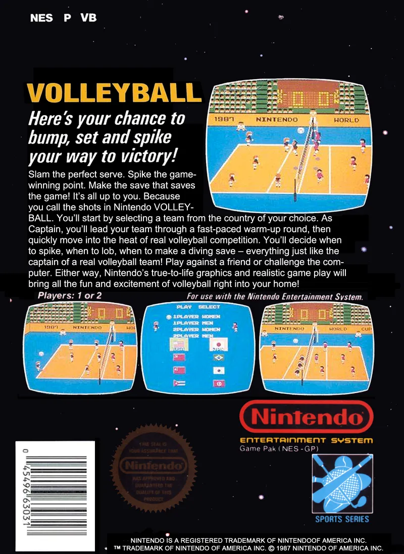 Volleyball box back