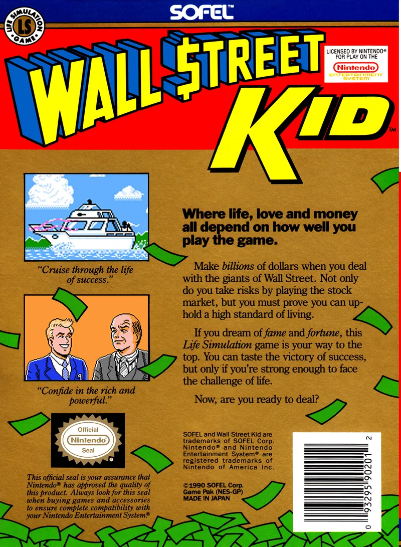 Wall Street Kid box back