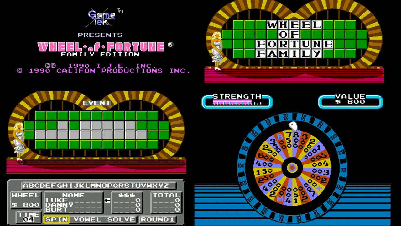 Backdrop artwork for Wheel of Fortune: Family Edition