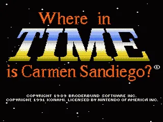 Where in Time Is Carmen Sandiego? screenshot