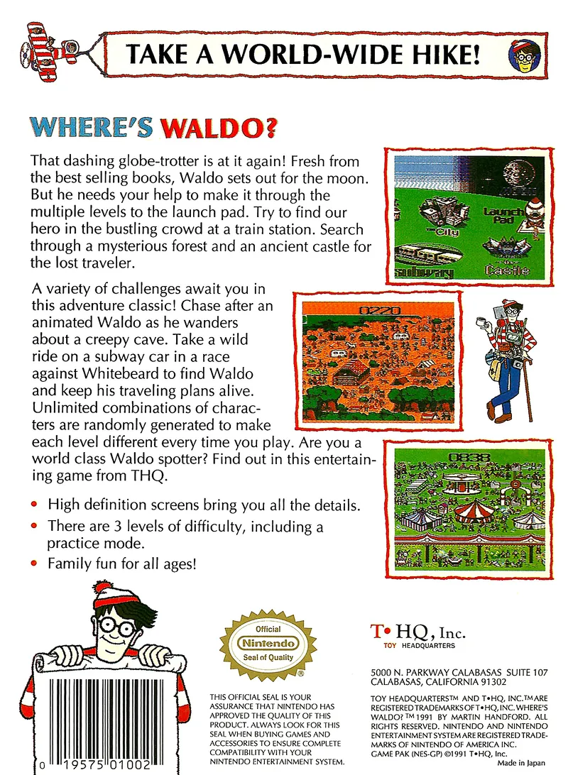 Where's Waldo? box back