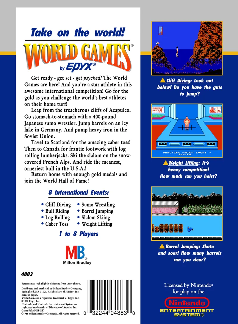World Games box back