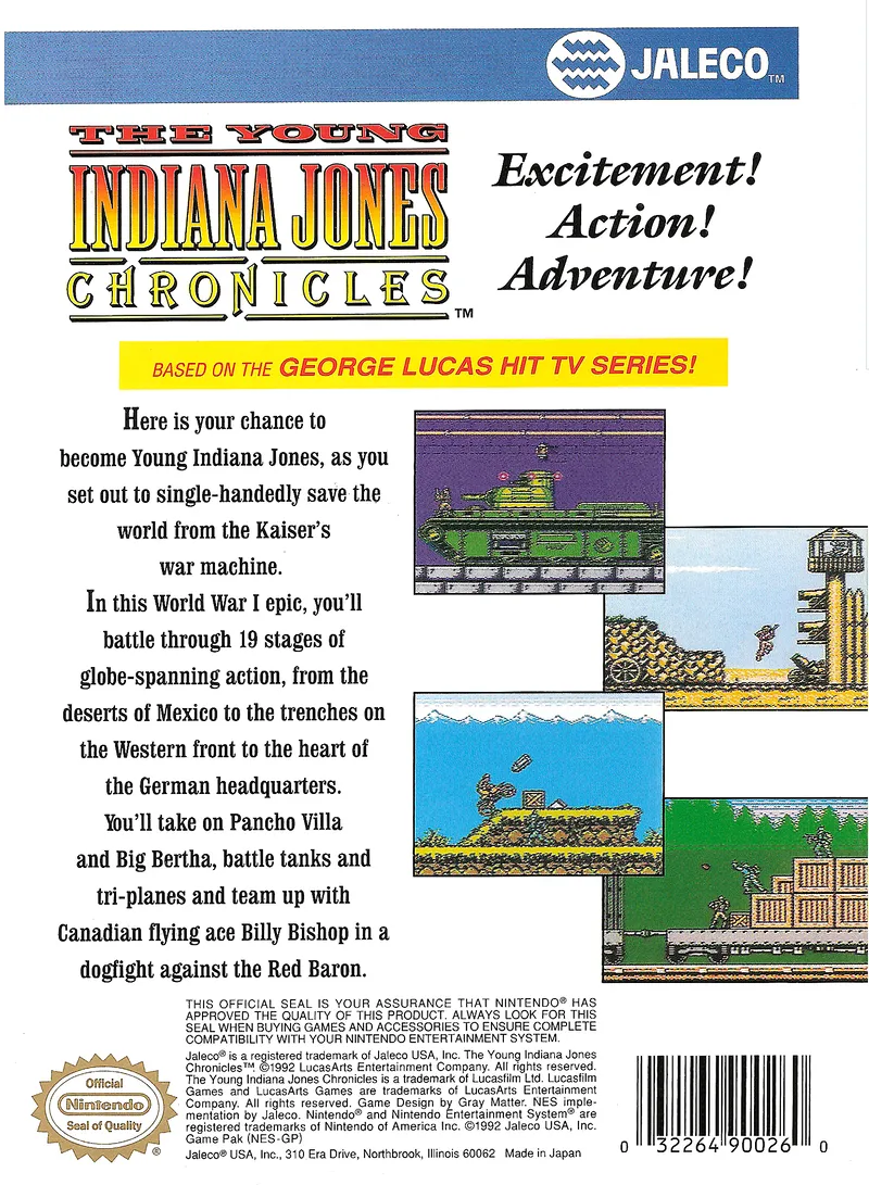 The Young Indiana Jones Chronicles box back