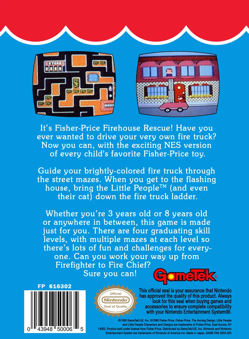 Fisher-Price: Firehouse Rescue box back
