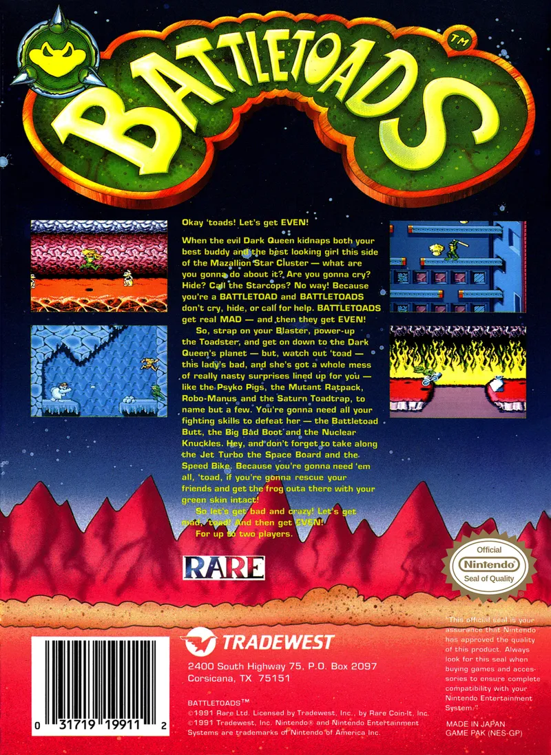 Battletoads box back