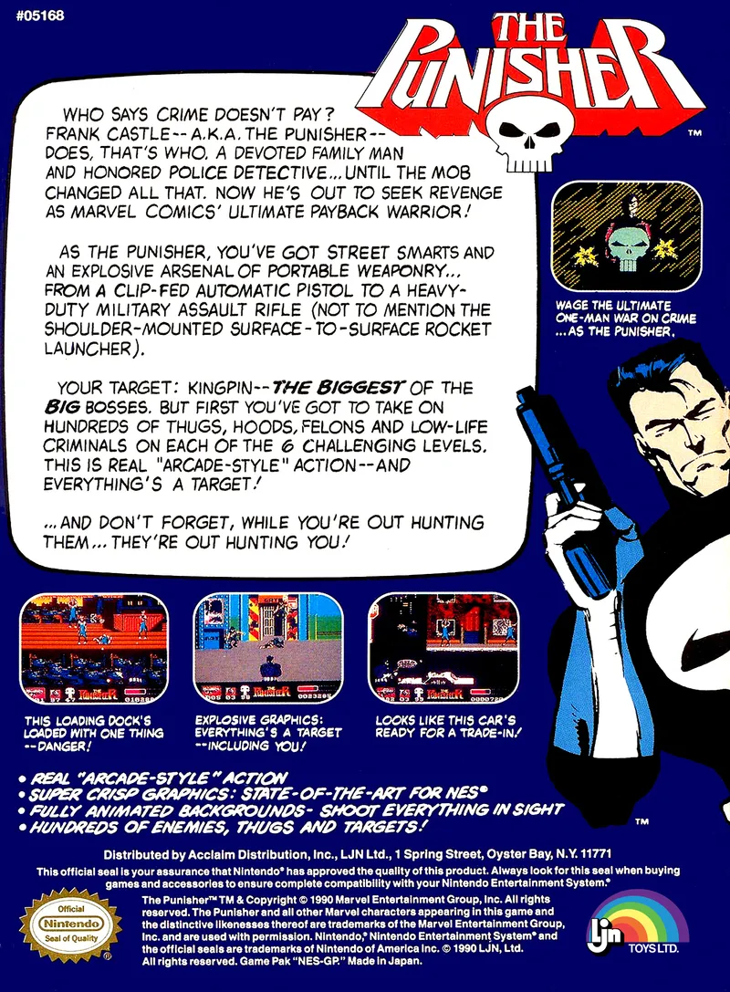 The Punisher box back