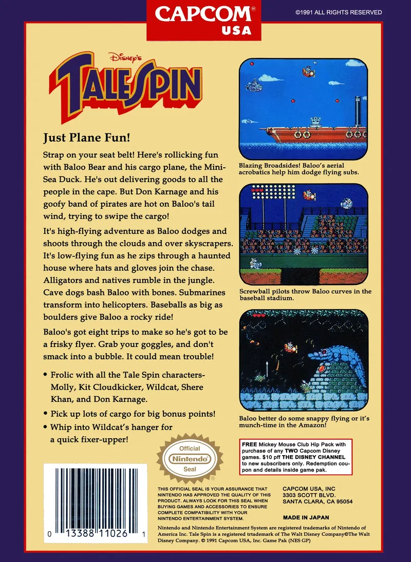 TaleSpin box back