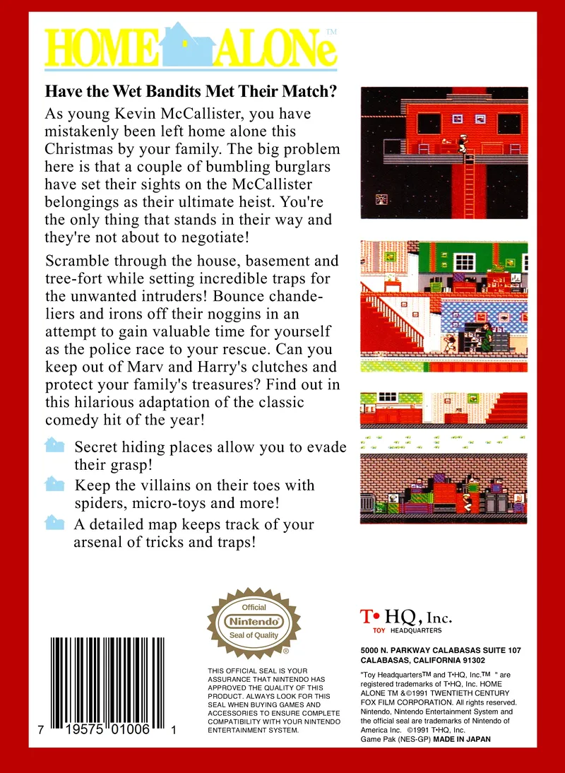 Home Alone box back