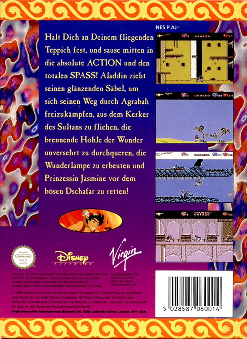 Aladdin box back