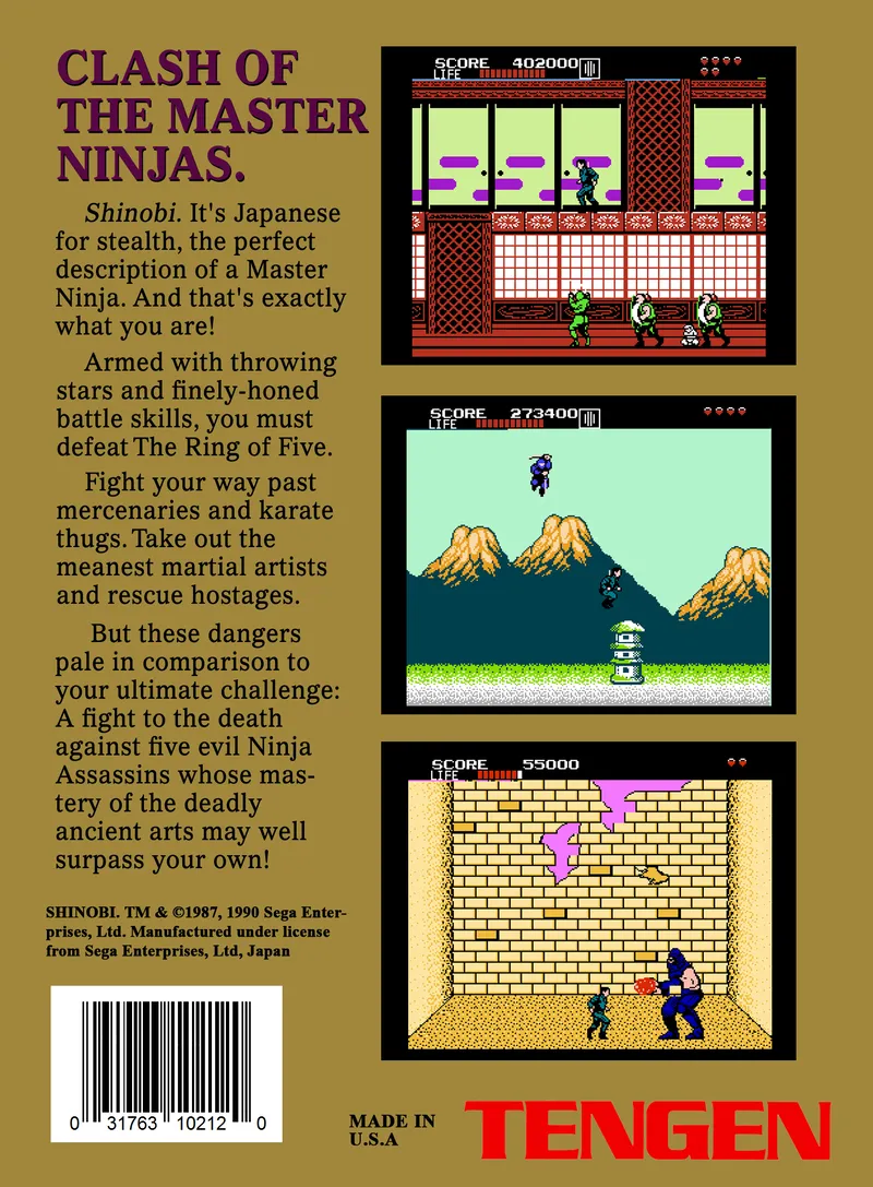 Shinobi box back