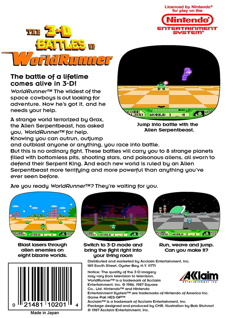3-D WorldRunner box back
