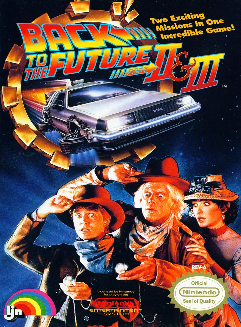 Back to the Future Part II & III box art