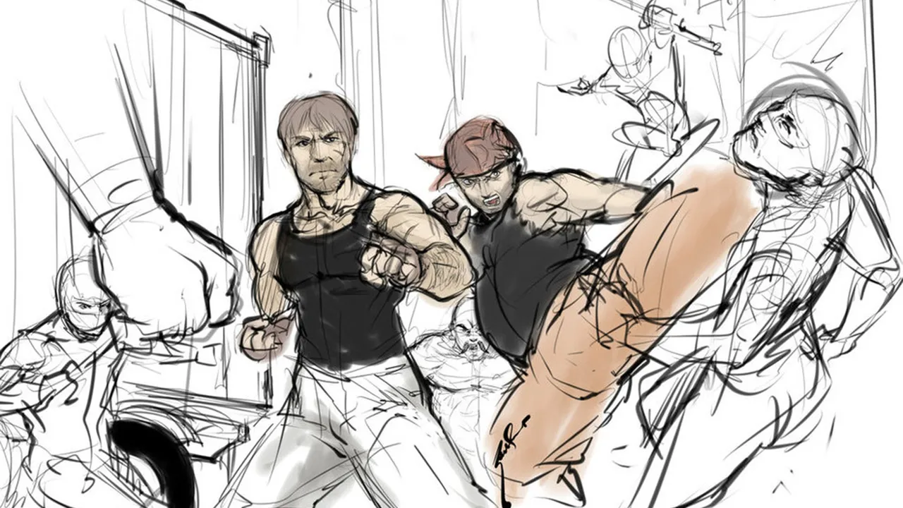 Backdrop artwork for Bad Dudes