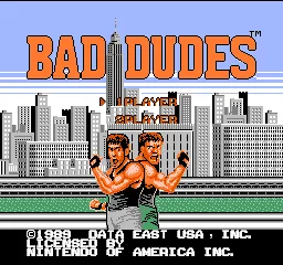 Bad Dudes screenshot