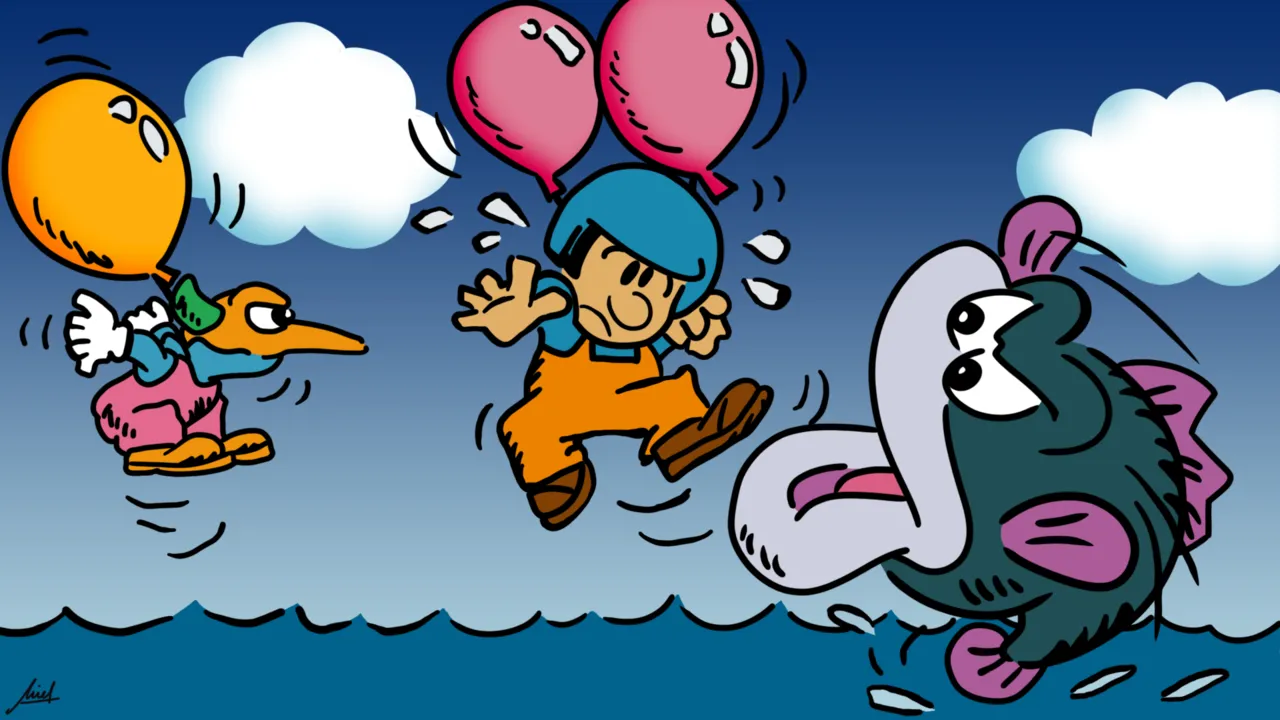 Backdrop artwork for Balloon Fight