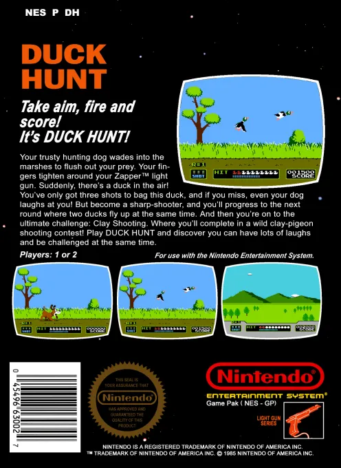 Duck Hunt box back