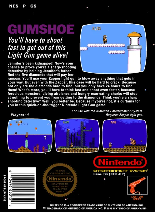 Gumshoe box back