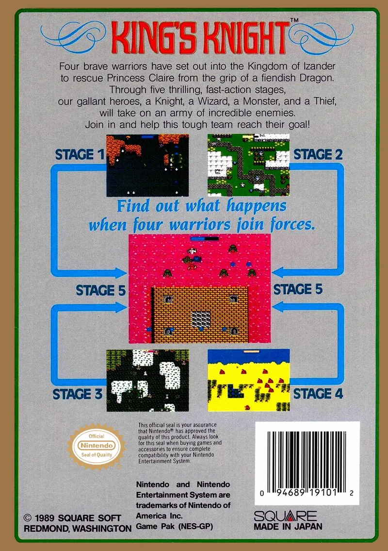 King's Knight box back