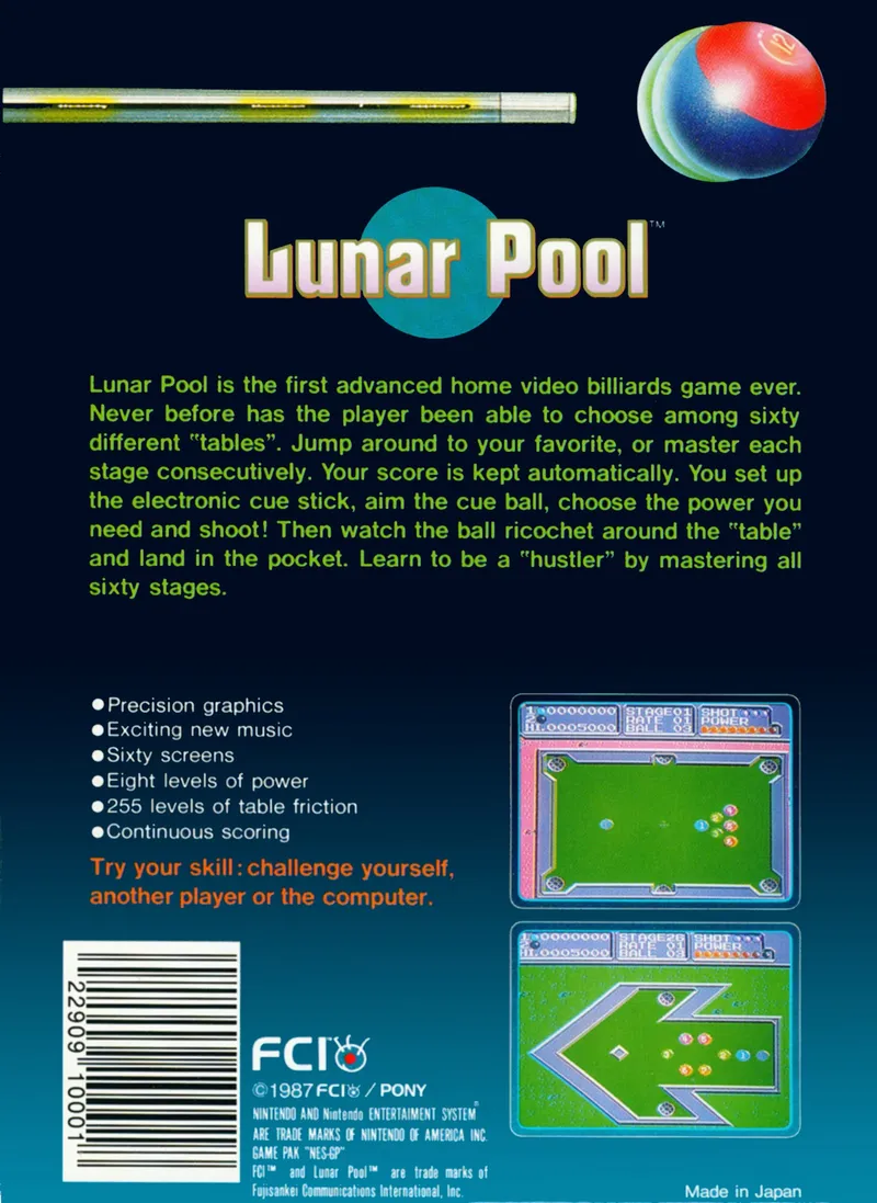 Lunar Pool box back