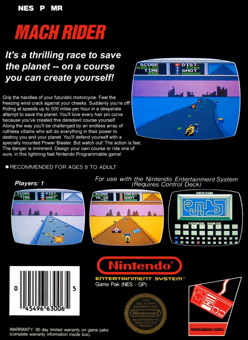 Mach Rider box back