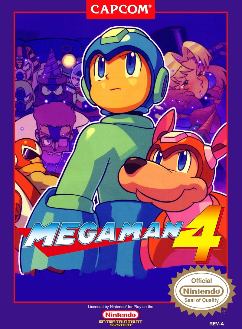 Mega Man 4 box art