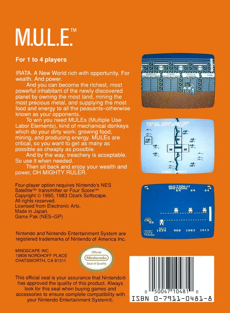 M.U.L.E. box back