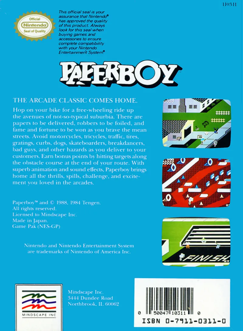 Paperboy box back