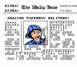 Paperboy screenshot