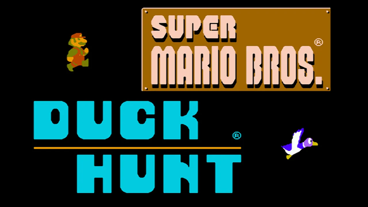 Backdrop artwork for Super Mario Bros. / Duck Hunt