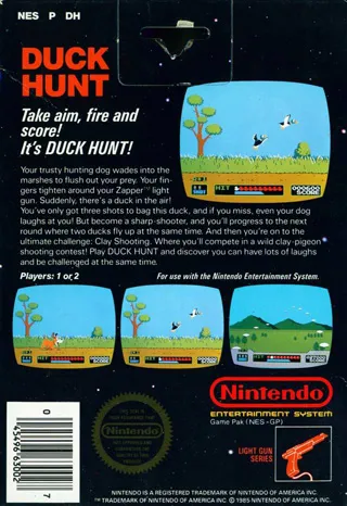 Super Mario Bros. / Duck Hunt box back