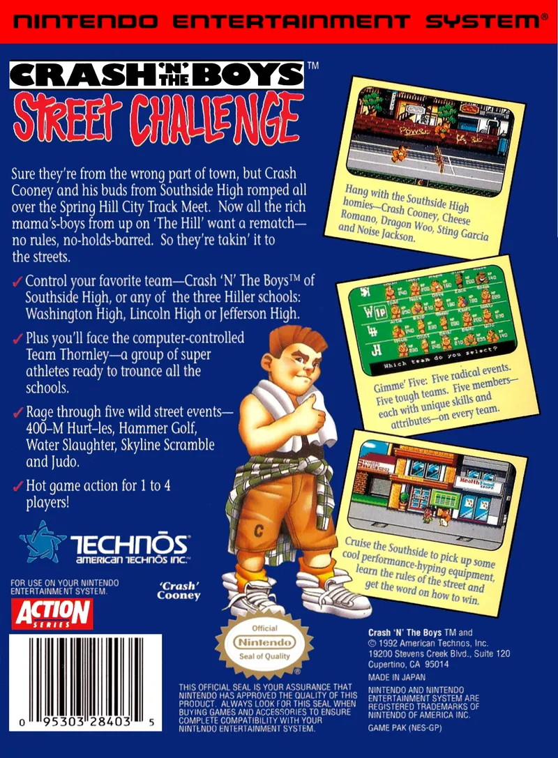 Crash 'n' the Boys: Street Challenge box back