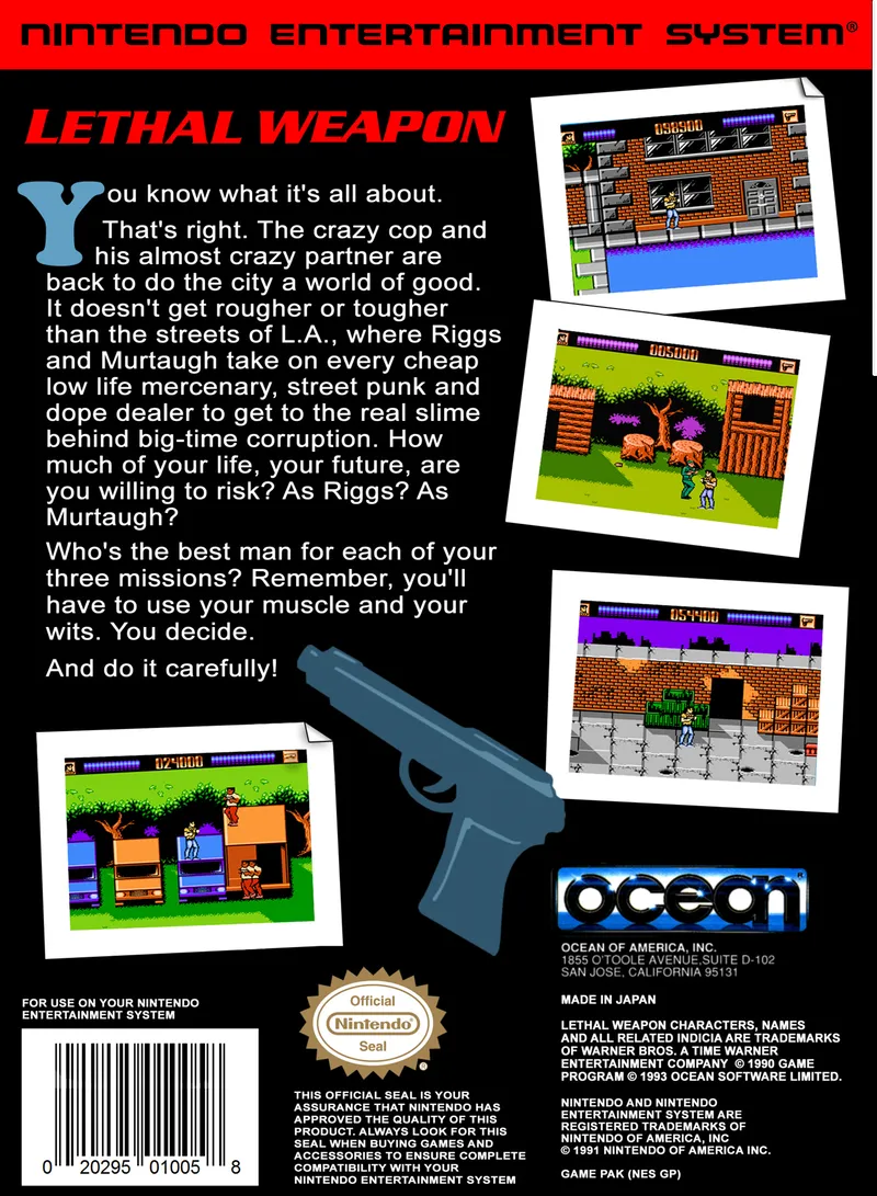 Lethal Weapon box back