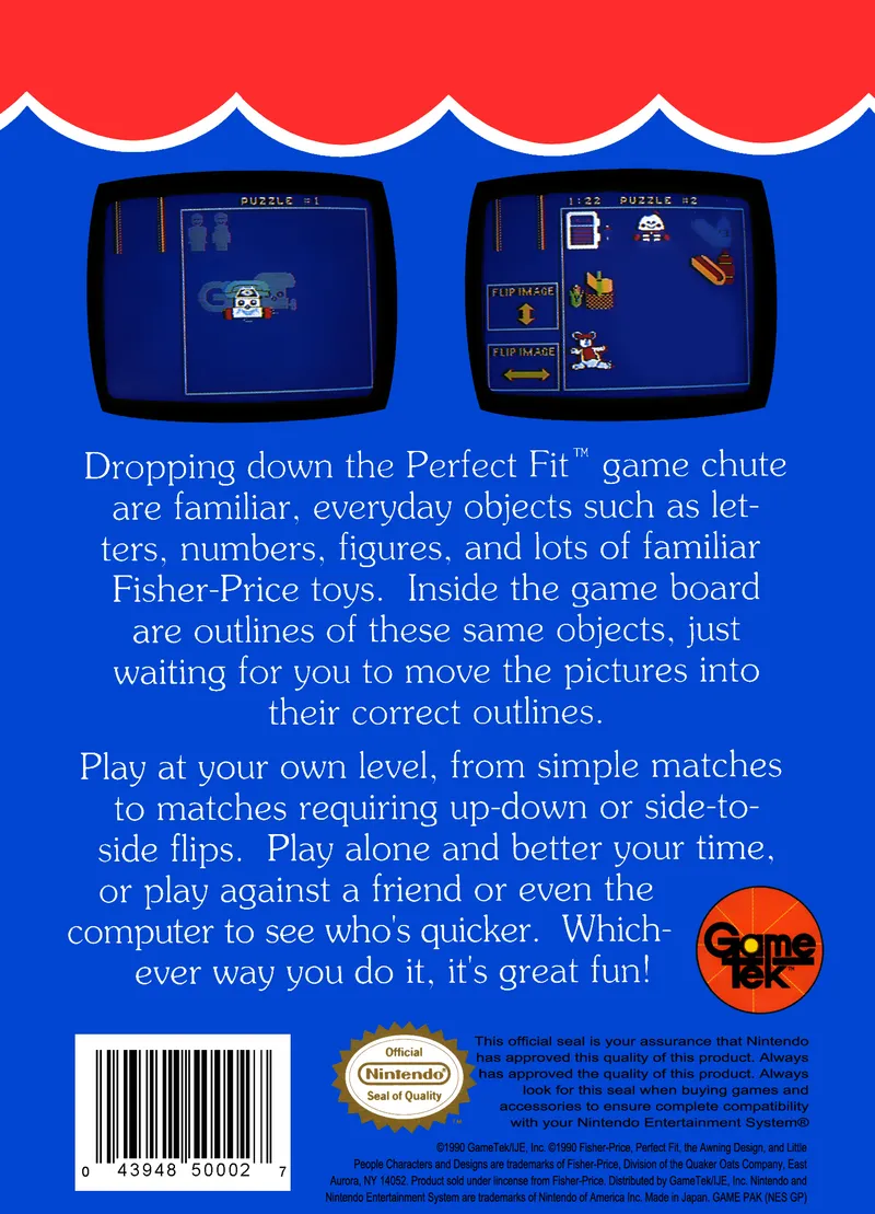 Fisher-Price: Perfect Fit box back