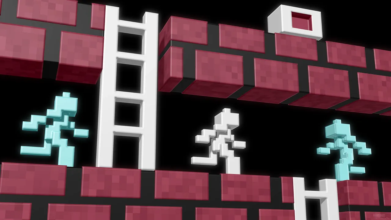 Backdrop artwork for Lode Runner