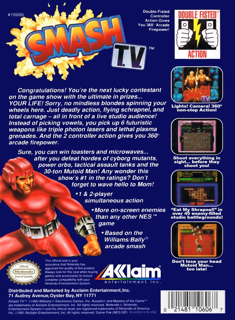 Smash T.V. box back
